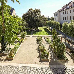 Melanchthongarten hinter dem Melanchthonhaus
