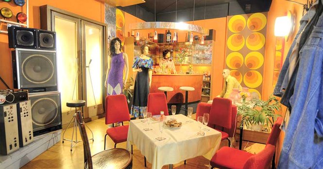 Tanzbar der 70er Jahre nachgebaut