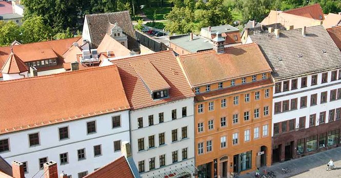 Luftbild Cranach-Haus Markt 4
