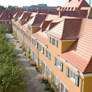 Werkssiedlung Piesteritz von oben