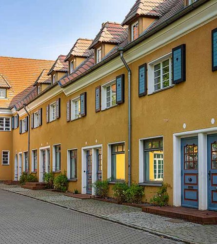 Werkssiedlung Piesteritz mit Torbogen