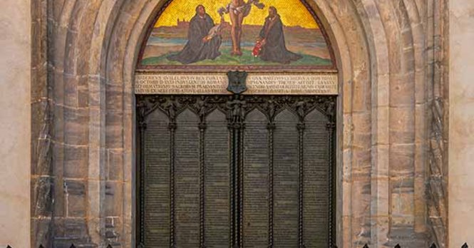 Thesentür an der Schlosskirche Wittenberg