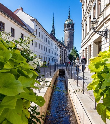 Weg zu Luther durch Wittenberg