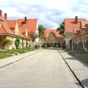 Straße in der Piesteritzer Werkssiedlung