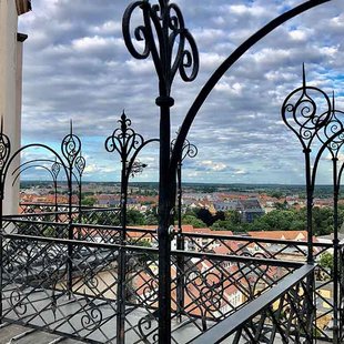 Blick von der Türmerwohnung auf die Stadt