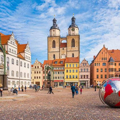Marktplatz der Lutherstadt Wittenberg