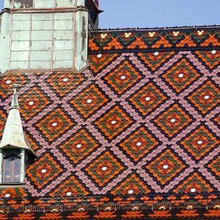 Detailaufnahme des Dachs der Schlosskirche
