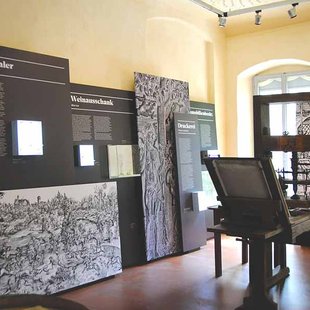 Ausstellung im Cranach-Haus, Druckerpresse