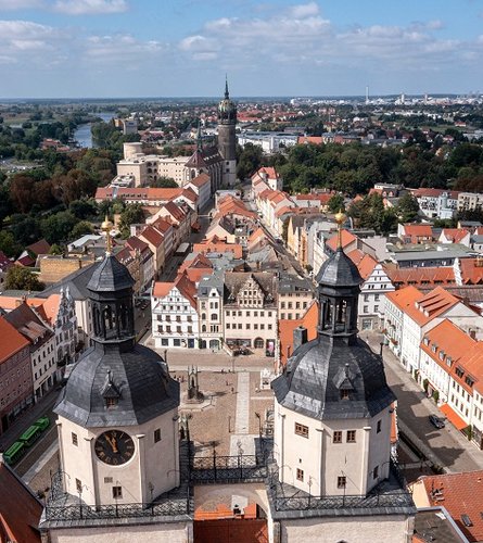 Perspektive Luft: Lutherstadt Wittenberg auf einen Blick 