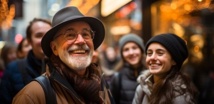 Stadtführung interessierte Menschen