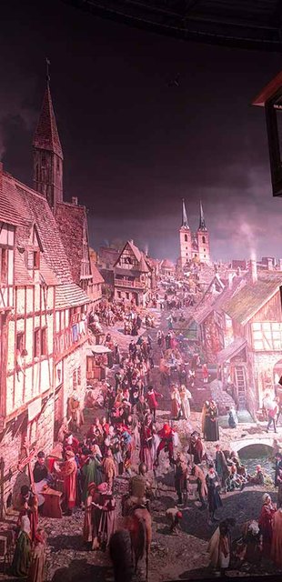 Dämmerung im Asisi-Panorama Wittenberg