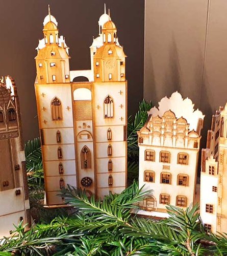 Leuchhäuser für Weihnachten