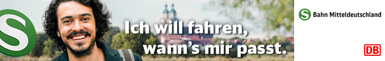 Anreisebanner S-Bahn Lutherstadt Wittenberg