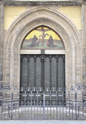 Thesentür Schlosskirche in der Lutherstadt Wittenberg