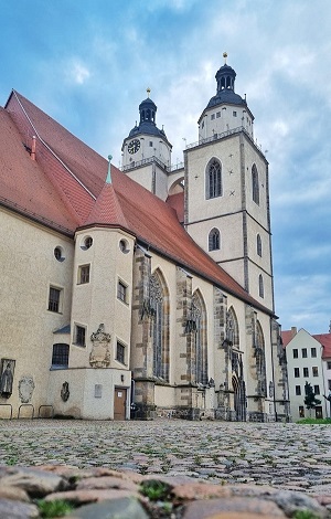 Stadtkirche Lutherstadt Wittenberg die gotische Kirche in ihrer Pracht