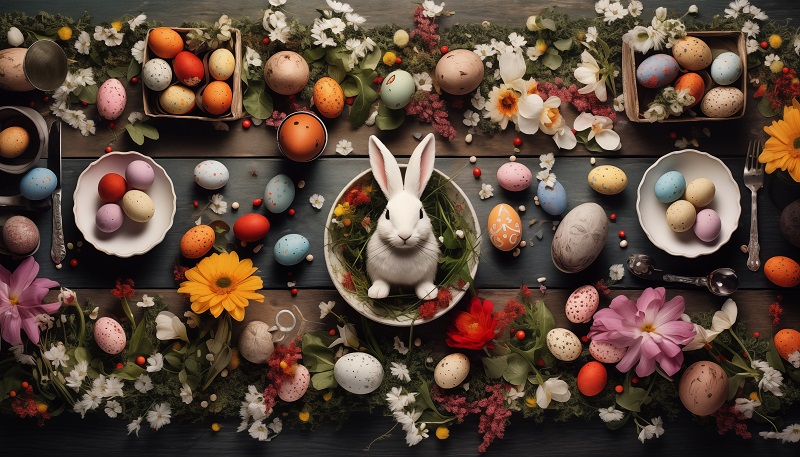 Basteleien: Ostereier, Osterhase &  Dekoration